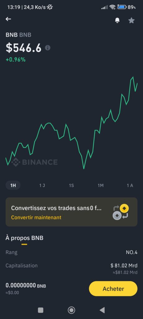 Avis sur Binance